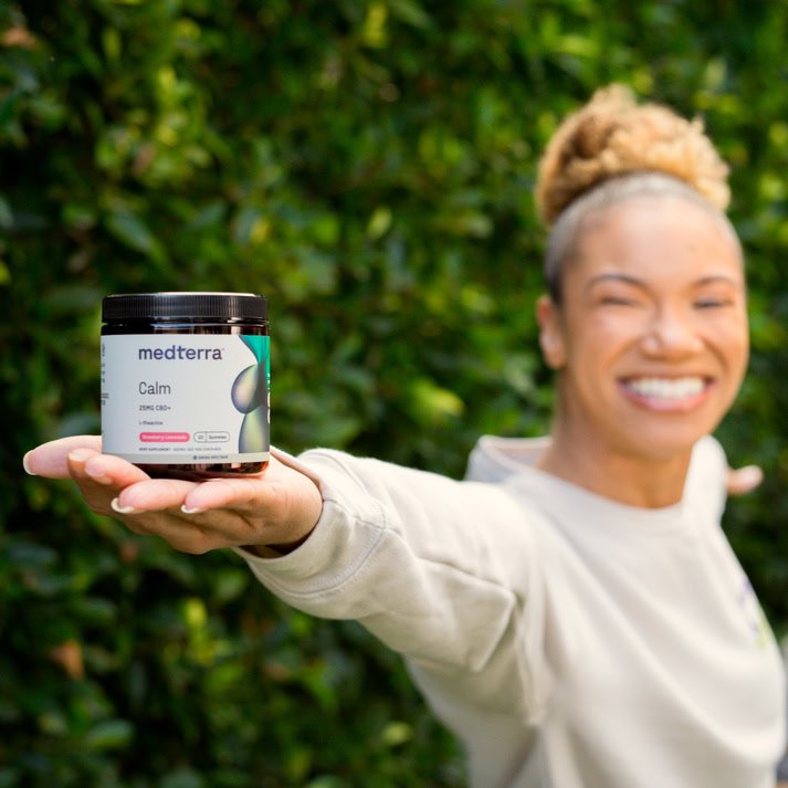 Medterra, Calm 25mg CBD+ Gummies, Strawberry Lemonade, Broad Spectrum THC-Free, 20ct, 500mg CBD - Image 6