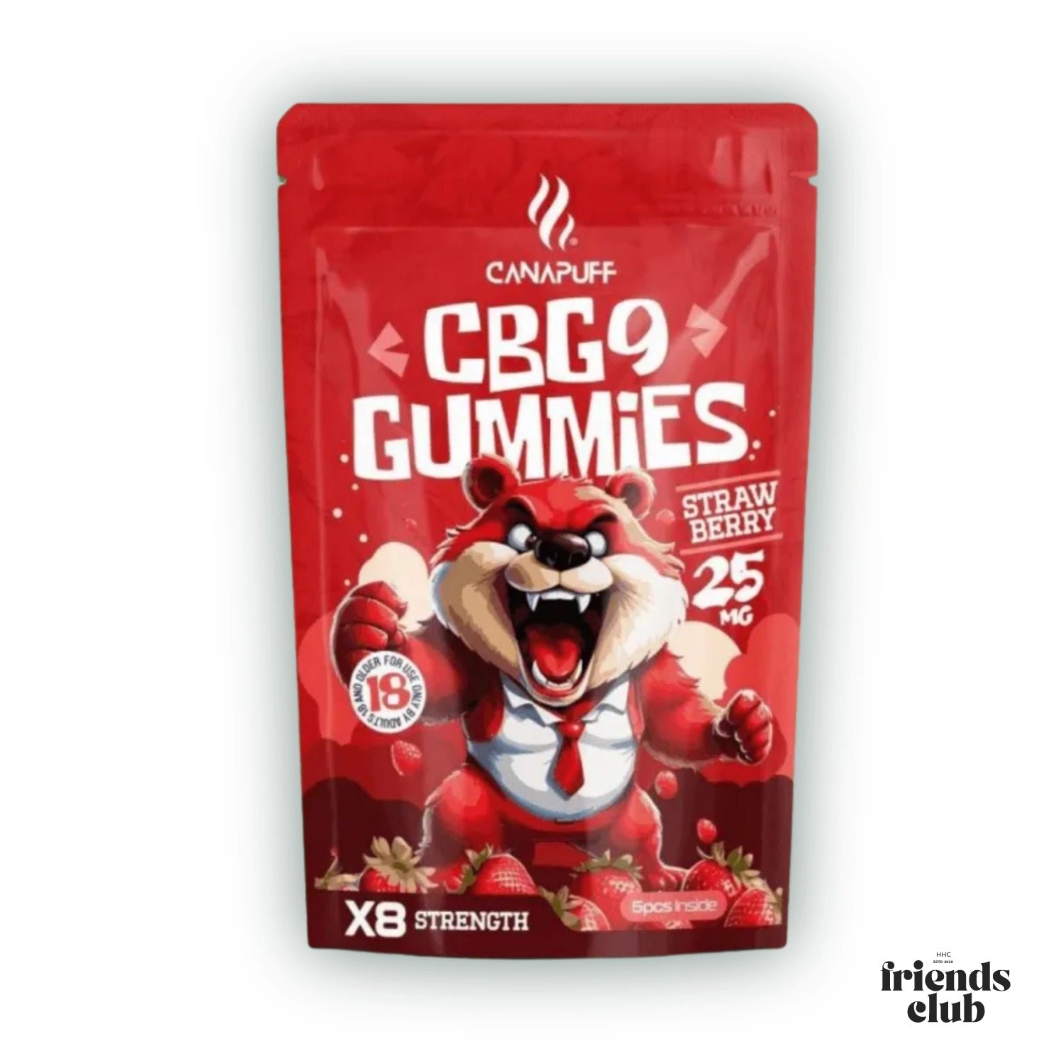 CBG9 Aroma Gummies Strawberry 5Stück