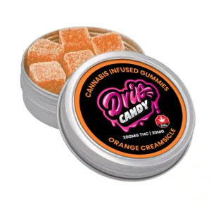 THC haltige Fruchtgummis mit Orangencreme Geschmack 300mg DE